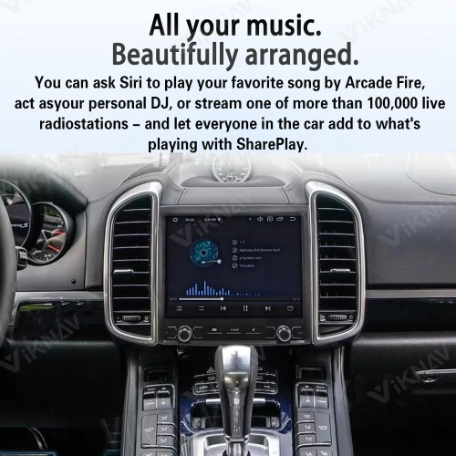 8.8 Inch Car Radio For Porsche Cayenne 2010-2017 Android System Auto Stereo Wireless Carplay GPS Navigation Multimedia Player Touch Screen Head Unit (128GB)