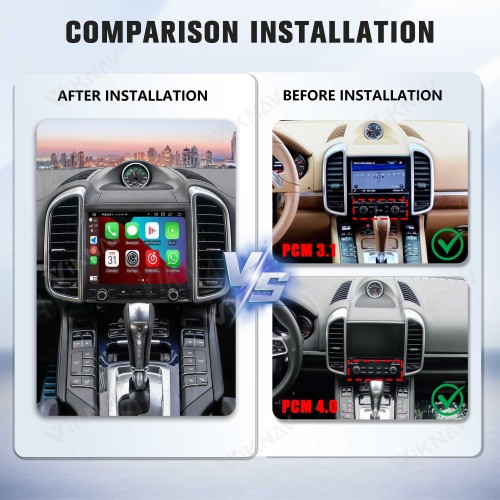 8.8 Inch Car Radio For Porsche Cayenne 2010-2017 Android System Auto Stereo Wireless Carplay GPS Navigation Multimedia Player Touch Screen Head Unit (128GB)