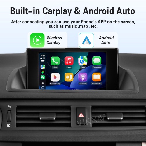Viknav Linux Interface Box for Lexus CT 2014 -2022 Wireless CarPlay Decoder Android Auto GPS Navigation Original Car Radio Screen
