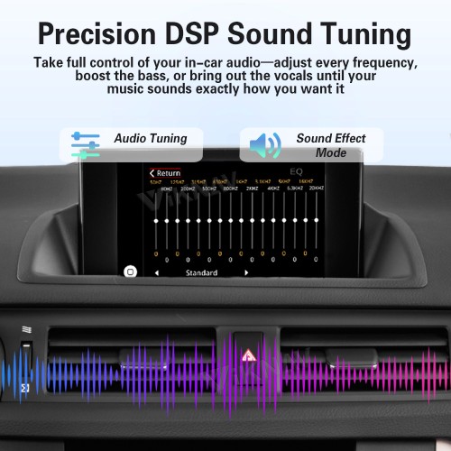 Viknav Linux Interface Box for Lexus CT 2014 -2022 Wireless CarPlay Decoder Android Auto GPS Navigation Original Car Radio Screen