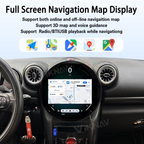 Viknav 11.7 Inch Android For BMW Mini R60 2011-2016 Car Radio Multimedia Player Auto Stereo Video GPS navigation Head Unit