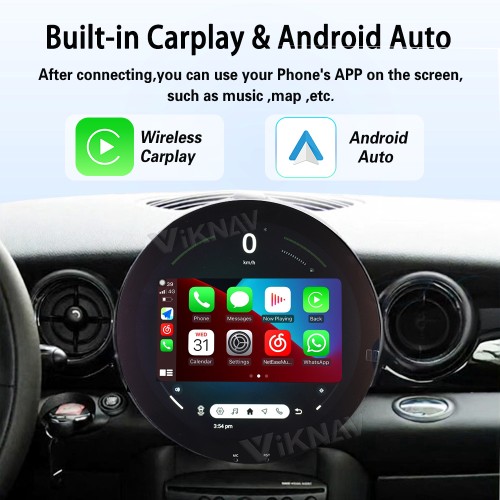 Viknav 11.7 Inch Android  For BMW Mini Cooper R56 R60 2007-2016 Car Radio Multimedia Player Auto Stereo Video GPS navigation Head Unit