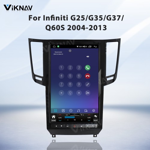 Viknav 12.1 inch Android Car Stereo for Infiniti G25/G35/G37/Q60/Q60S 2004-2013 Wireless CarPlay & Android Auto GPS Navigation Multimedia Player
