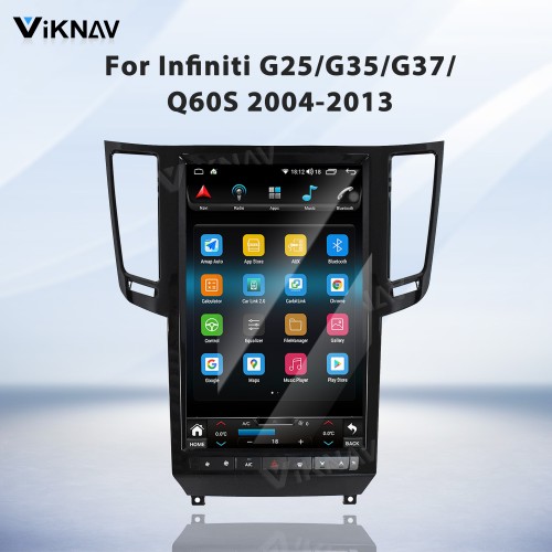 Viknav 12.1 inch Android Car Stereo for Infiniti G25/G35/G37/Q60/Q60S 2004-2013 Wireless CarPlay & Android Auto GPS Navigation Multimedia Player