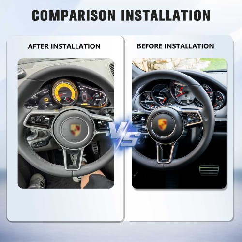 Viknav Linux 12.3 Inch Digital Cluster Dashboard Speedometer Panel For Porsche Cayenne 2011-2017 Virtual Digital Instrument Cluster Cockpit