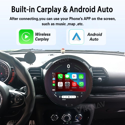 Viknav 11.7 Inch Android For BMW Mini Cooper F60 2014-2016 Car Radio Multimedia Player Auto Stereo Video GPS navigation Head Unit