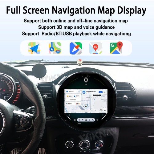 Viknav 11.7 Inch Android For BMW Mini Cooper F60 2014-2016 Car Radio Multimedia Player Auto Stereo Video GPS navigation Head Unit