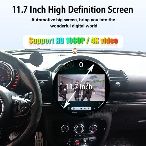 Viknav 11.7 Inch Android For BMW Mini Cooper F60 2014-2016 Car Radio Multimedia Player Auto Stereo Video GPS navigation Head Unit