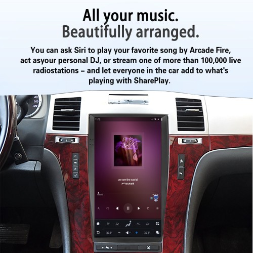 Viknav Android 13.6 inch Car Stereo for Cadillac Escalade 2008-2012 Wireless CarPlay & Android Auto GPS Navigation Multimedia Head Unit