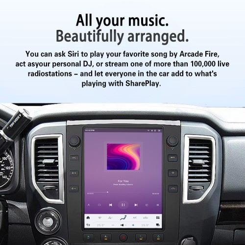 Viknav 12.1" Touch Screen Car Radio For Nissan Titan ( 2016 2017 2018 2019 ) Multimedia Player Android Auto GPS Navigation Wireless Carplay (128GB)