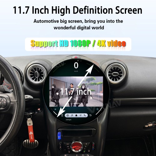 Viknav 11.7 Inch Android For BMW Mini F56 F60 R56 R60 2004-2023 Car Radio Multimedia Player Auto Stereo Video GPS navigation Head Unit