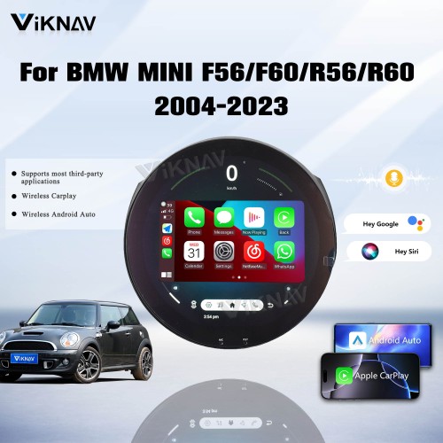 Viknav 11.7 Inch Android For BMW Mini F56 F60 R56 R60 2004-2023 Car Radio Multimedia Player Auto Stereo Video GPS navigation Head Unit