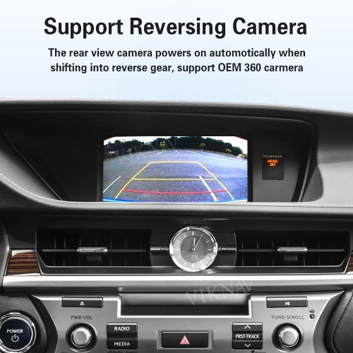 Viknav Linux Interface Box for Lexus ES 2015-2022 Wireless CarPlay Android Decoder Auto GPS Navigation Original Car Radio Screen