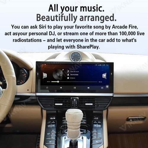 Android System Car Radio For Porsche Cayenne 2011-2017 Auto Stereo Wireless Carplay GPS Navigation Multimedia Player 128GB Touch Screen With 12.3 Inch LCD Digital Cluster