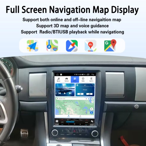 Viknav Android Head Unit for Jaguar XF 2008-2015 Wireless CarPlay & Android Auto GPS Navigation Stereo