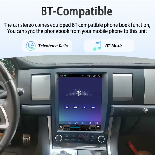 Viknav Android Head Unit for Jaguar XF 2008-2015 Wireless CarPlay & Android Auto GPS Navigation Stereo