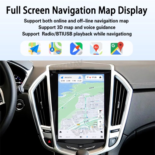 Viknav Android 10.5 inch Car Stereo for Cadillac ATS CTS SRX Escalade 2013-2018 Wireless CarPlay & Android Auto GPS Navigation Head Unit