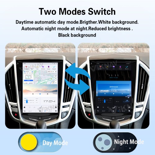 Viknav Android 10.5 inch Car Stereo for Cadillac ATS CTS SRX Escalade 2013-2018 Wireless CarPlay & Android Auto GPS Navigation Head Unit