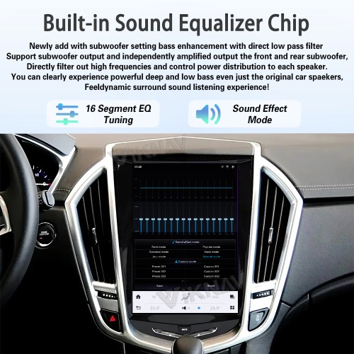 Viknav Android 10.5 inch Car Stereo for Cadillac ATS CTS SRX Escalade 2013-2018 Wireless CarPlay & Android Auto GPS Navigation Head Unit