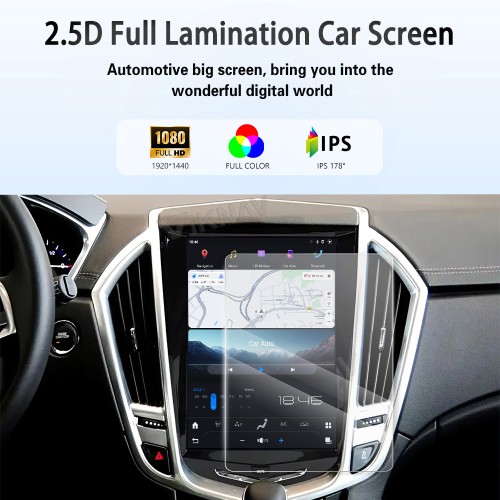 Viknav Android 10.5 inch Car Stereo for Cadillac ATS CTS SRX Escalade 2013-2018 Wireless CarPlay & Android Auto GPS Navigation Head Unit