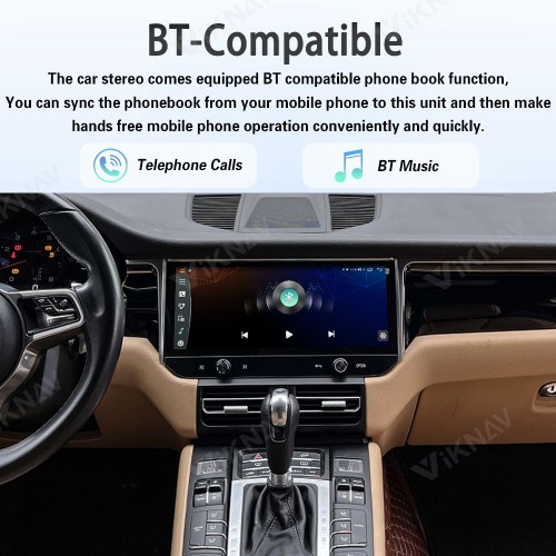 Android System Car Radio For Porsche Macan 2013-2017 Auto Stereo Wireless Carplay GPS Navigation Multimedia Player 128GB Touch Screen With 12.3 Inch LCD Digital Cluster