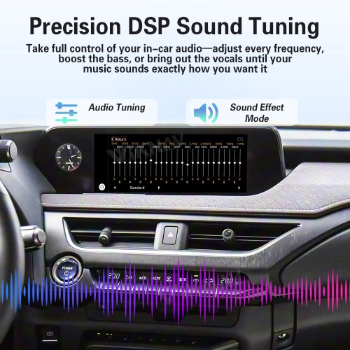 Viknav Linux Interface Box for Lexus UX 2019-2022 Wireless CarPlay Android Auto GPS Navigation Original Car Radio Screen