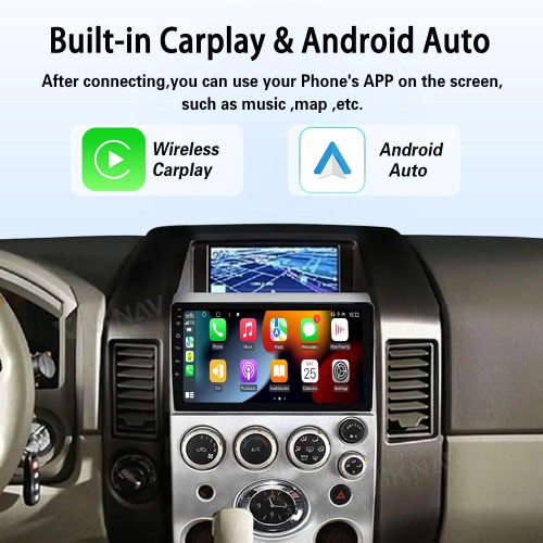 Viknav 9 inch Car Stereo for Infiniti QX56 2004-2009 2Din Head Unit Wireless CarPlay & Android Auto GPS Navigation Multimedia Player