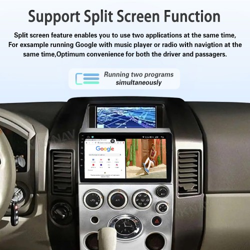 Viknav 9 inch Car Stereo for Infiniti QX56 2004-2009 2Din Head Unit Wireless CarPlay & Android Auto GPS Navigation Multimedia Player