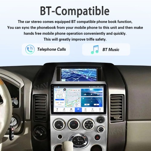 Viknav 9 inch Car Stereo for Infiniti QX56 2004-2009 2Din Head Unit Wireless CarPlay & Android Auto GPS Navigation Multimedia Player