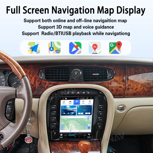 Viknav 9.7" Android Auto & Wireless CarPlay touch screen for Jaguar XJ 2004-2008 GPS Navigation Head Unit