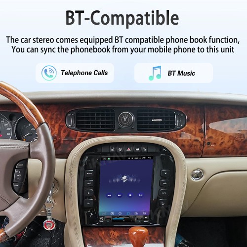 Viknav 9.7" Android Auto & Wireless CarPlay touch screen for Jaguar XJ 2004-2008 GPS Navigation Head Unit