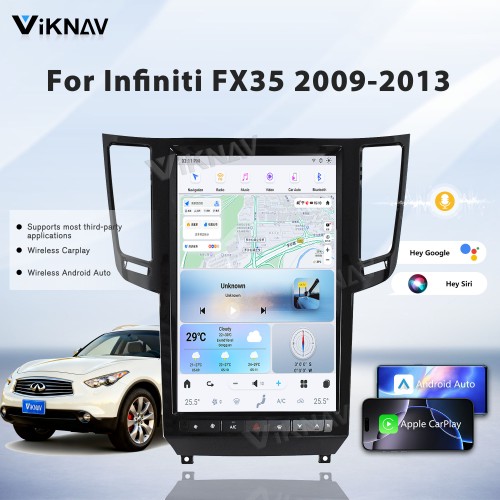 Viknav 14.4 Inch Car Radio For Infiniti FX35 2009-2013 Multimedia Player GPS Carplay 4G WIFI Head Unit Stereo Receiver