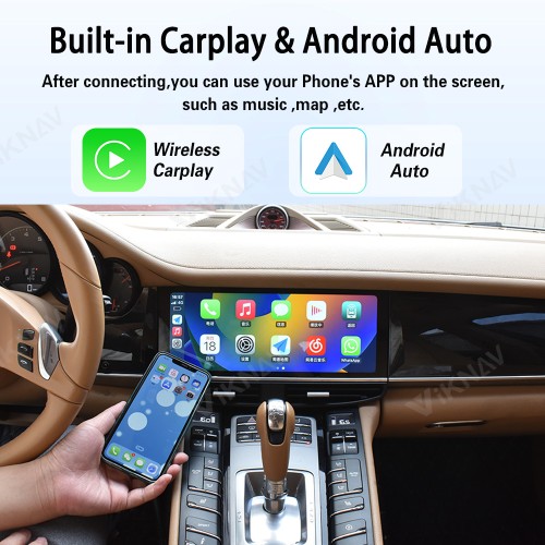 Android System Car Radio For Porsche Panamera 2011-2017 Auto Stereo Wireless Carplay GPS Navigation Multimedia Player 128GB Touch Screen With 12.3 Inch LCD Digital Cluster