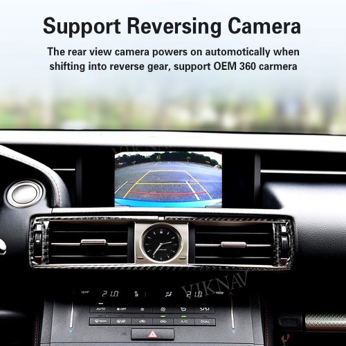 Viknav Linux Interface Box for Lexus RC 2015 -2020 Wireless CarPlay Decoder Android Auto GPS Navigation Original Car Radio Screen