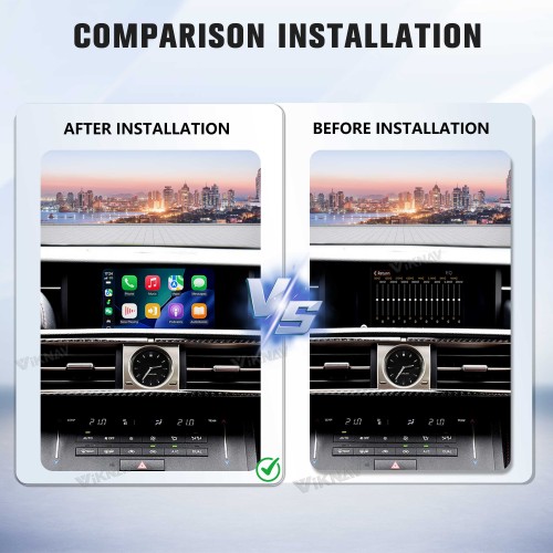 Viknav Linux Interface Box for Lexus RC 2015 -2020 Wireless CarPlay Decoder Android Auto GPS Navigation Original Car Radio Screen