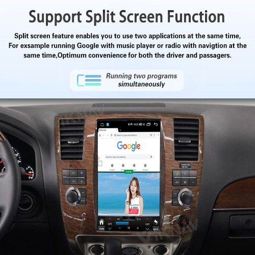 Viknav Android 12.1 inch Car Stereo for Infiniti QX56/Nissan Armada 2004-2010 Wireless CarPlay & Android Auto GPS Navigation Head Unit