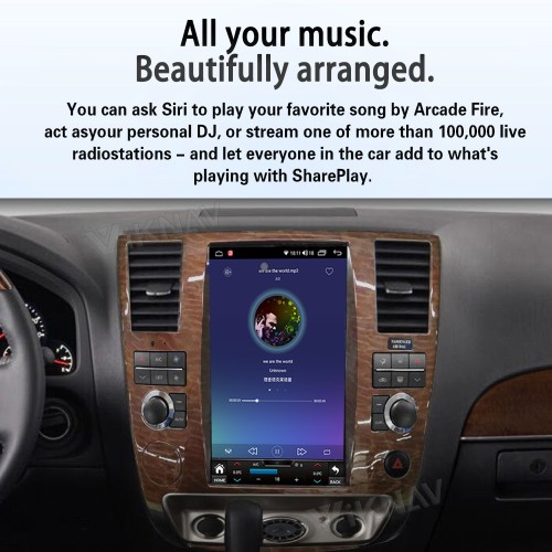 Viknav Android 12.1 inch Car Stereo for Infiniti QX56/Nissan Armada 2004-2010 Wireless CarPlay & Android Auto GPS Navigation Head Unit