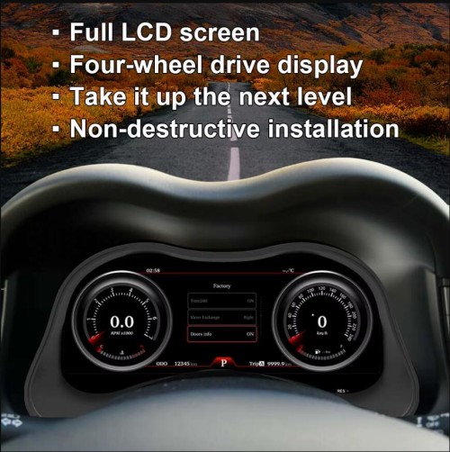 Viknav 12.3 Inch LCD Digital Cluster Car Speedometer For Infiniti Q70 2013-2019 Linux System Car Instrument Cluster Screen Instrument Replacement