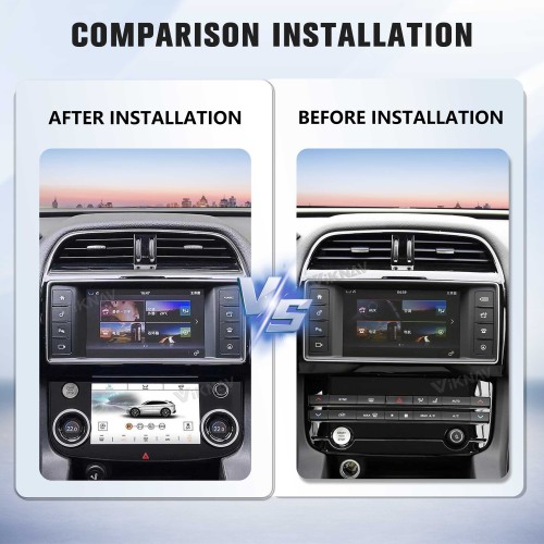 Viknav 10 Inch Car Climate Control Replacement for Jaguar XE XF XEL F-Pace 2015-2020 Touch Screen AC Control Panel