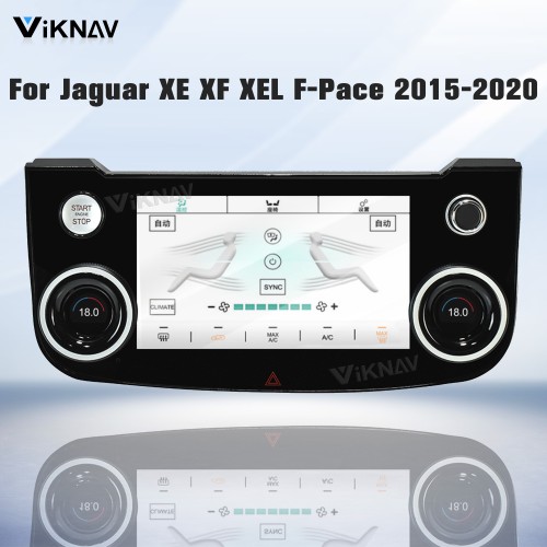 Viknav 10 Inch Car Climate Control Replacement for Jaguar XE XF XEL F-Pace 2015-2020 Touch Screen AC Control Panel