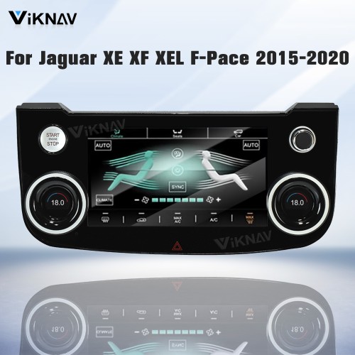 Viknav 10 Inch Car Climate Control Replacement for Jaguar XE XF XEL F-Pace 2015-2020 Touch Screen AC Control Panel