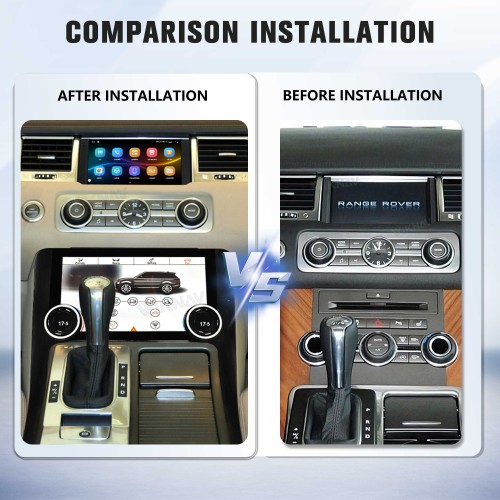 Viknav 10.4 Inch AC Panel Touch Screen For Land Rover Range Rover Sport L320 2009-2013 Digital Display Air Conditioning Switch Climate Control Dashboard
