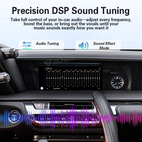 Viknav Linux Interface Box for Lexus LC500 2018-2020 Wireless CarPlay Decoder Android Auto GPS Navigation Original Car Radio Screen