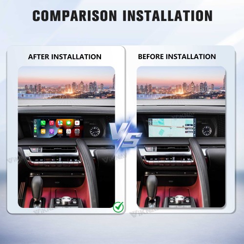 Viknav Linux Interface Box for Lexus LC500 2018-2020 Wireless CarPlay Decoder Android Auto GPS Navigation Original Car Radio Screen