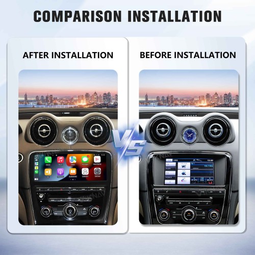 Viknav 10.25" Android Head Unit for Jaguar XJ 2009-2018 Wireless CarPlay & Android Auto GPS Navigation Stereo