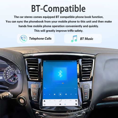 Viknav 12.3 Inch Car Radio For Infiniti QX60 JX35 2011-2020 Multimedia Player GPS Carplay 4G WIFI Head Unit Stereo Receiver(128GB)