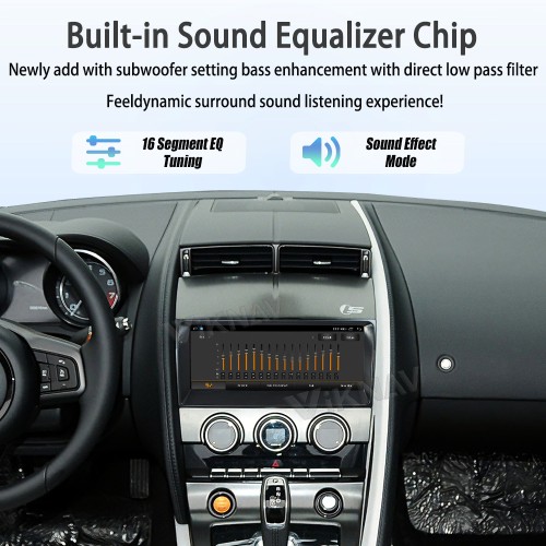 Viknav Upgrade Android Car Radio for Jaguar F-TYPE Roadster 2013-2015 10.25 inch Touch Screen Wireless CarPlay Android Auto GPS Navigation Multimedia Player Head Unit
