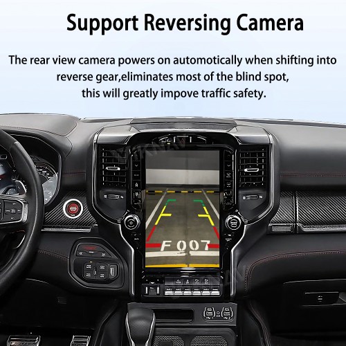 Viknav Upgrade Android Box For Dodge Ram 2019 2020 2021 2022 2023 Wireless Carplay Android Auto GPS Navigation