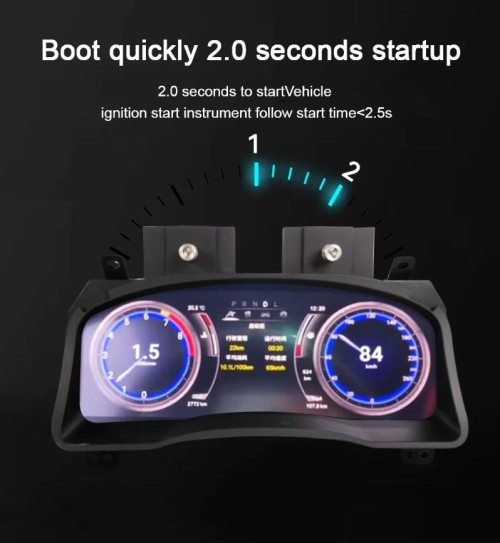 Viknav Car Instrument Panel 12.3 Inch For Toyota Prado 2004-2009 LCD Meter Linux System Digital Speedometer Dashboard Screen