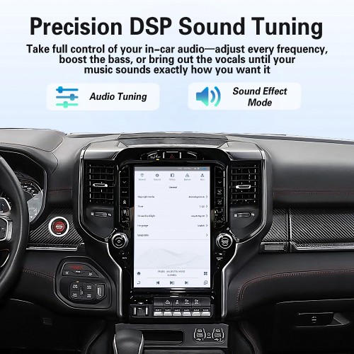 Viknav Upgrade Android Box For Dodge Ram 2019 2020 2021 2022 2023 Wireless Carplay Android Auto GPS Navigation